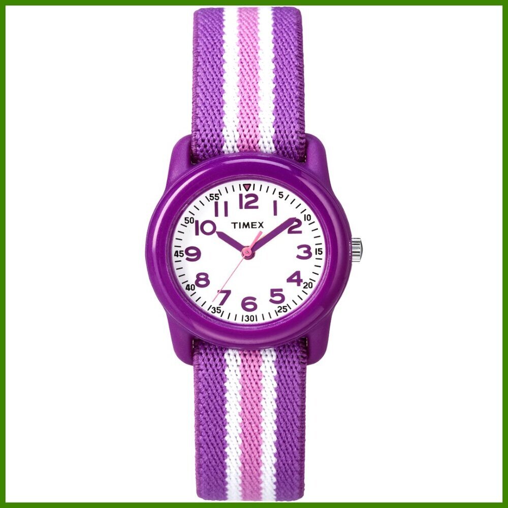 Elastic Fabric Kids Watch with Water Resistant Quartz Movement